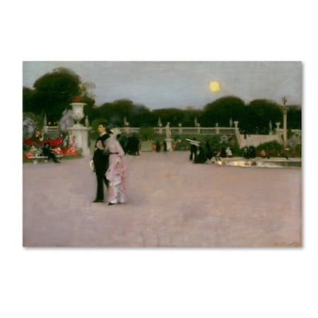 John Singer Sargent 'In The Luxembourg Gardens' Canvas Art,16x24